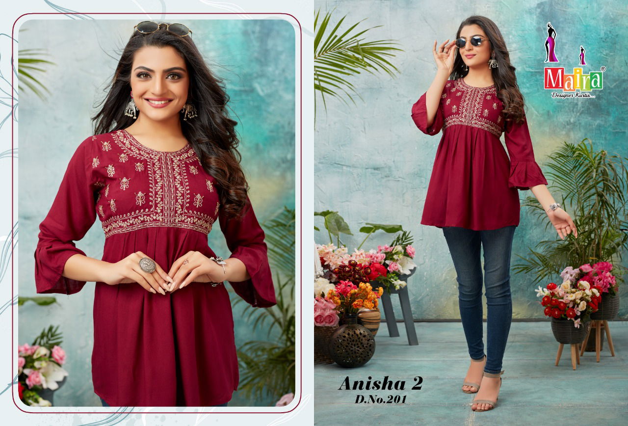 ANISHA VOL 2 Maira Regular Wear Wholesale Designer Kurtis Catalog